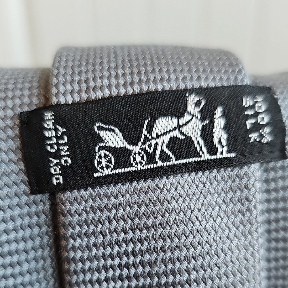 Hermès Silver Tie Luxury With Hermes Tie Box - Picture 5 of 9